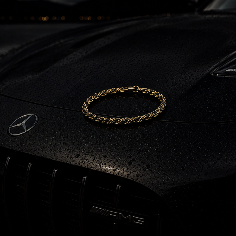 Gold Chain Twist Bracelet