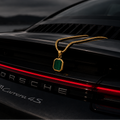 Gold Emerald Stone Necklace