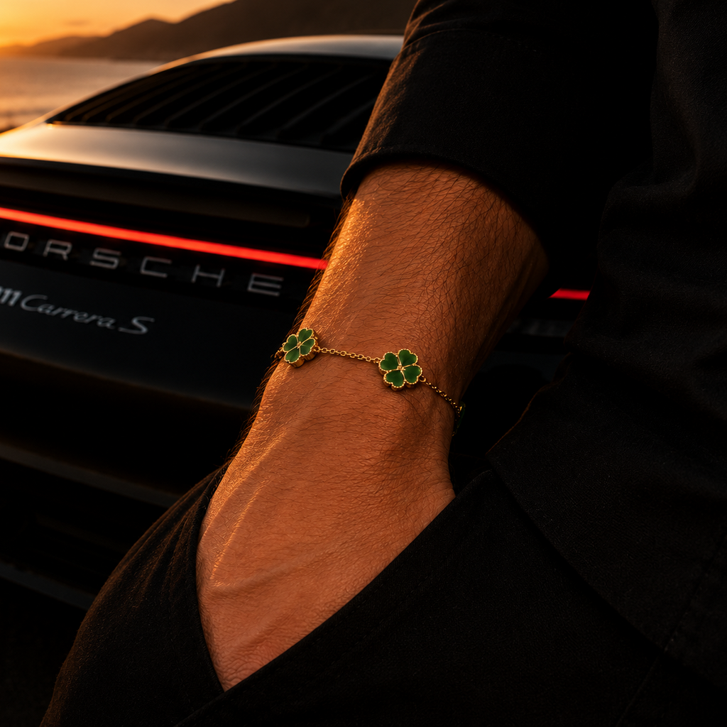 Lucky Clover Bracelet Green