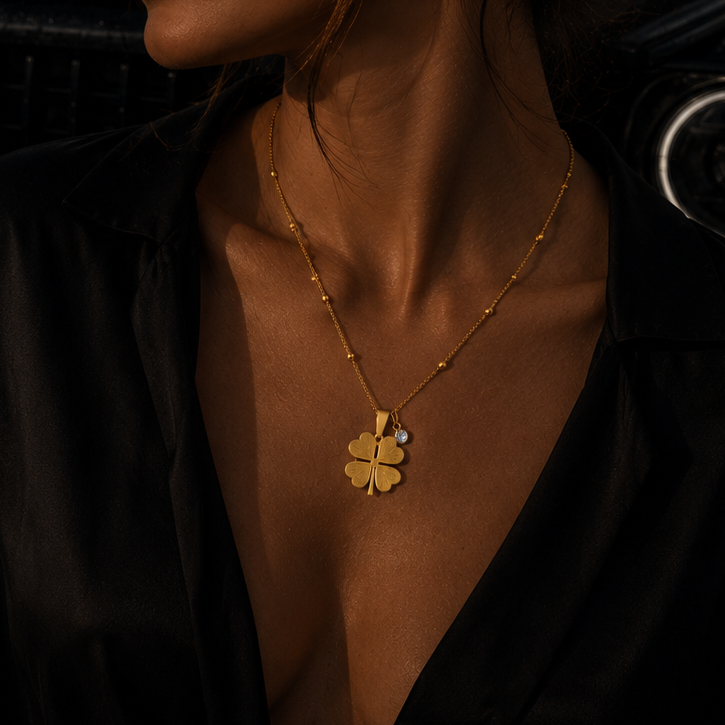 Gold Clover Necklace